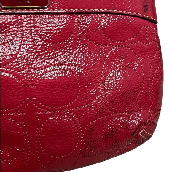Coach Wristlet Hot Pink Patent Leather Small Purse - Picture 3 of 8